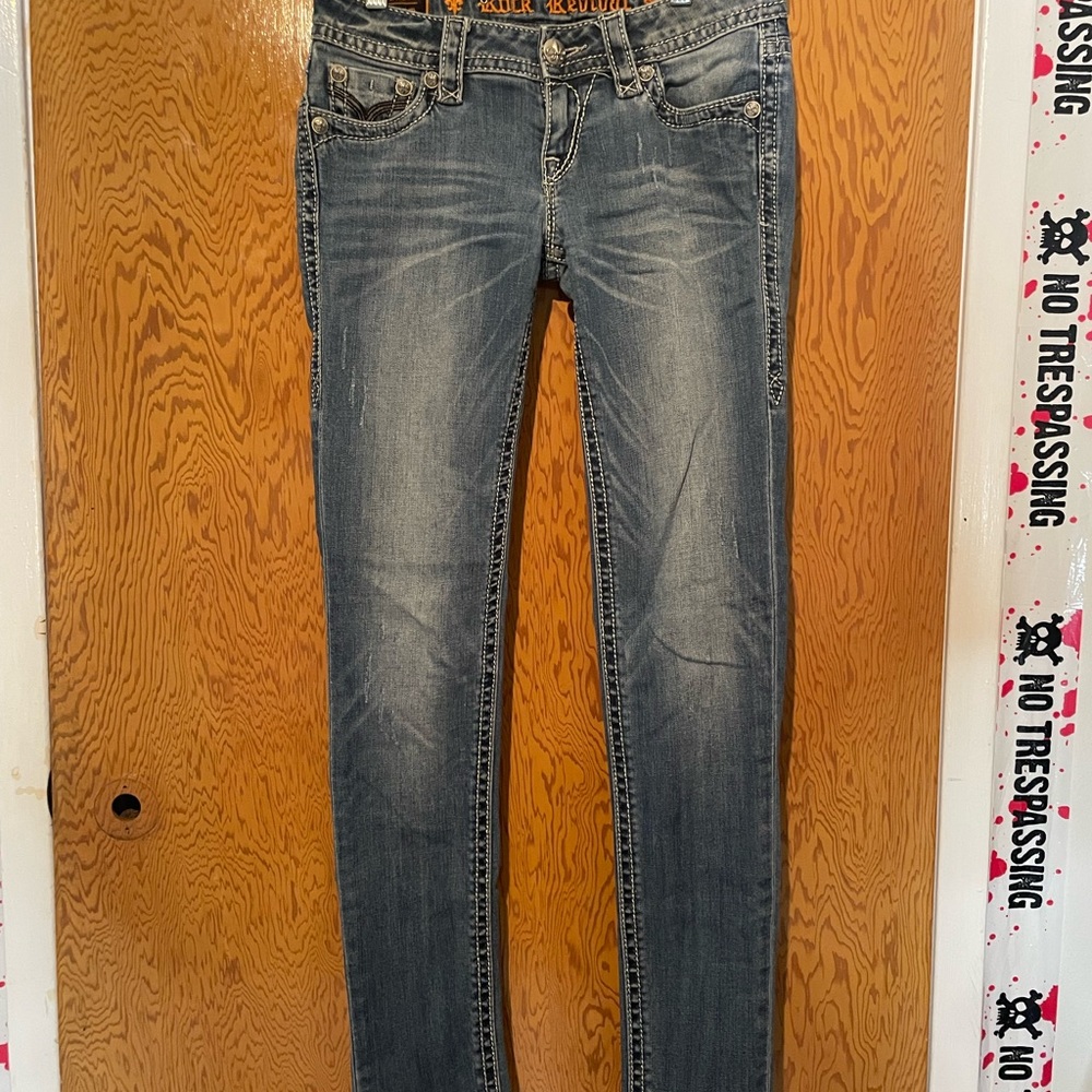 Rock Revival Blue Skinny Jeans